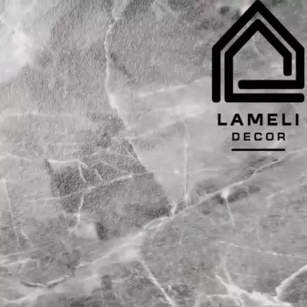 Стеновая SPC панель LameliDecor антивандальная фактурная полуматовая сине серая SPCM026