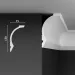 Плинтус потолочный Decostar SK-59 под покраску