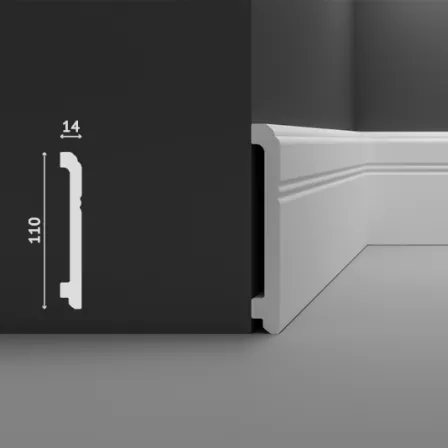 Плинтус напольный Decostar SК-44 под покраску 